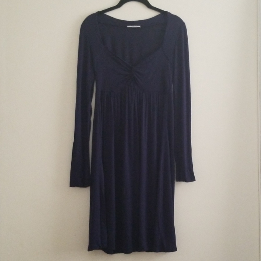 Soprano Navy Blue Sweetheart Neckline Dress S